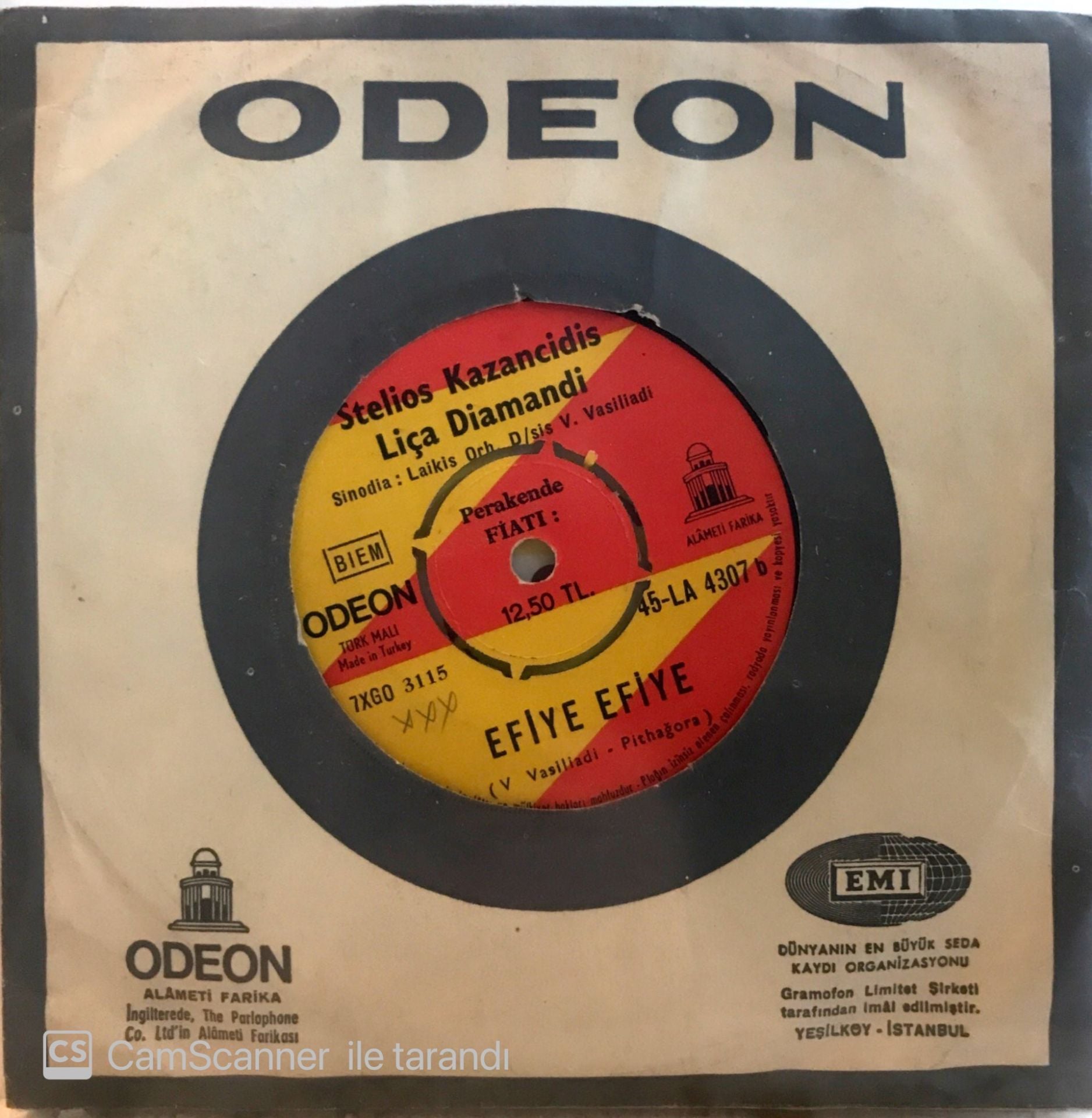 Stelios Kazanjidis Liça Diamandi Efiye Efiye 45lik