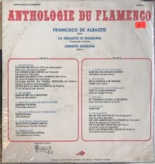 Anthologie Du Flamenco Francisco De Albacete LP