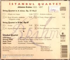İstamnbul Quartet / Brahms Quartets 2 & 3 CD