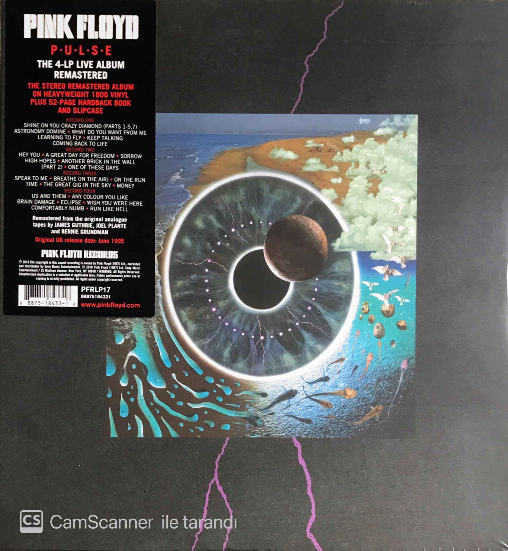 Pink Floyd - Pulse - The 4 LP Live Album Remastered + 52 Page Hardback Book And Slipcase - LP