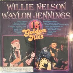 Willie Nelson - Waylon Jennings - 18 Golden Hits LP