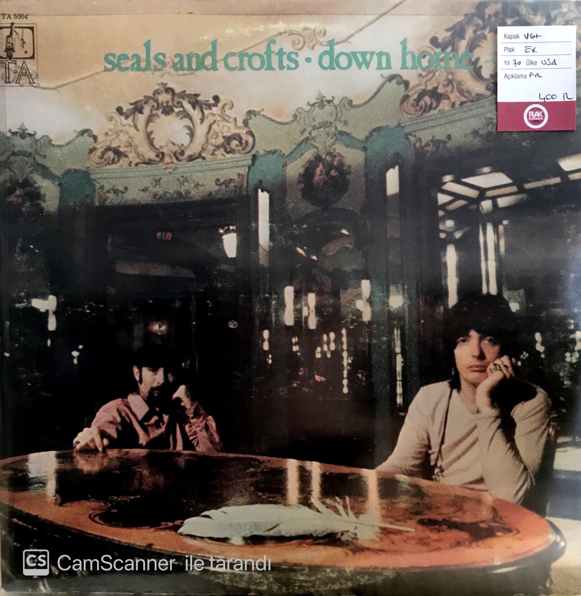 Seals and Crofts - Down Home LP