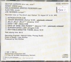 Dexter Gordon Quartet - Swiss Nights - CD