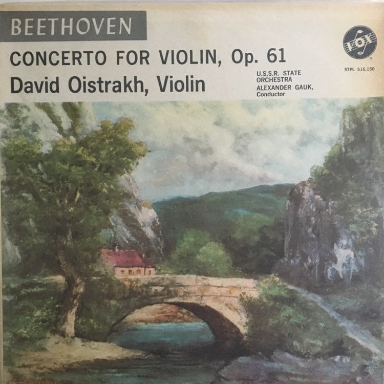Beethoven Concerto For Violin Op.61 David Oistrakh, Violin LP