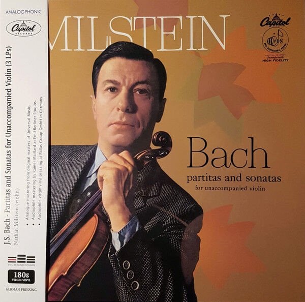 Nathan Milstein, Bach / Partitas And Sonatas For Unaccompanied Violin 3 LP BOX SET