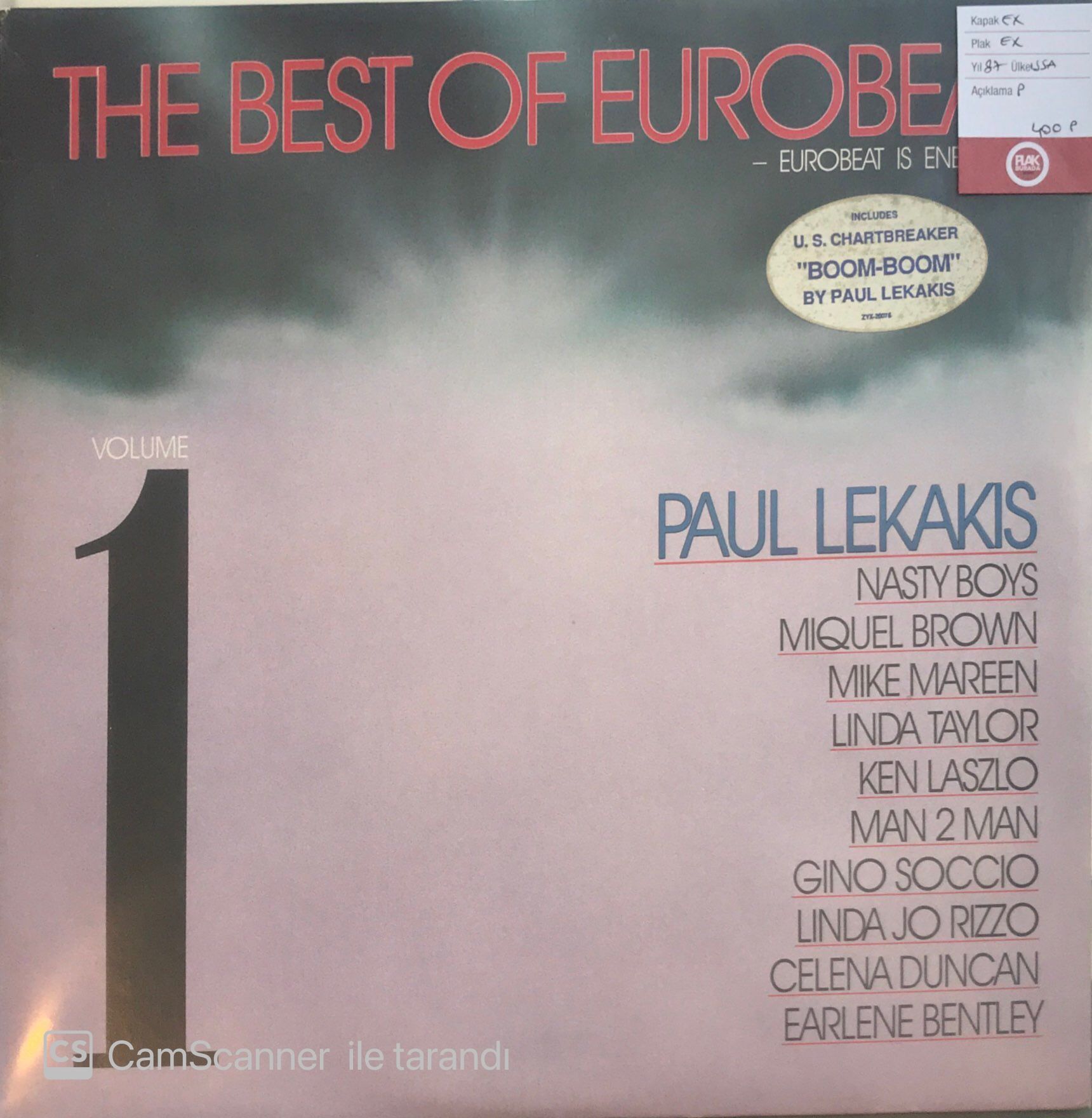 The Best Of Eurobeat Volume 1 LP