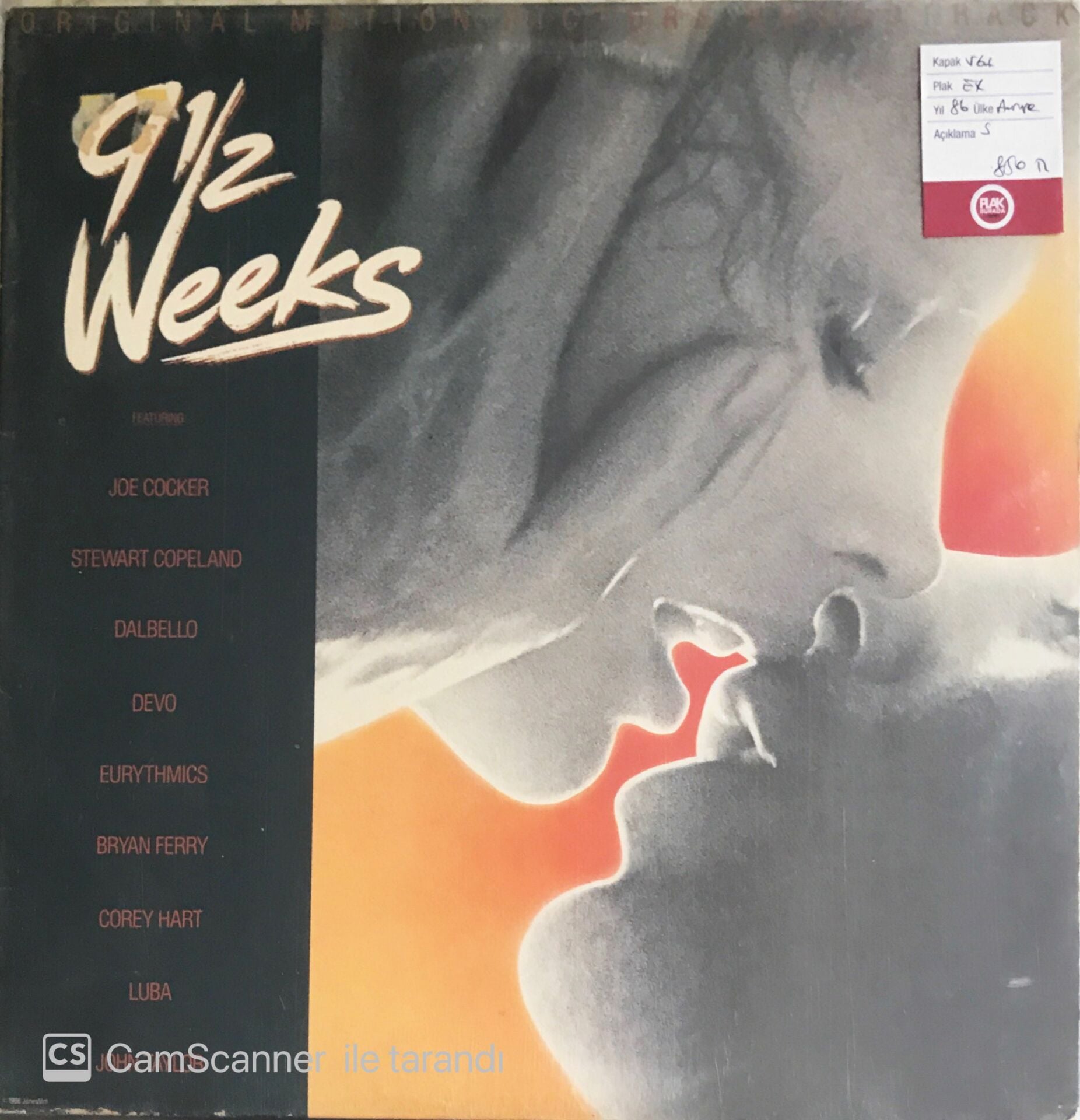 9½ Weeks - Original Motion Picture Soundtrack - LP