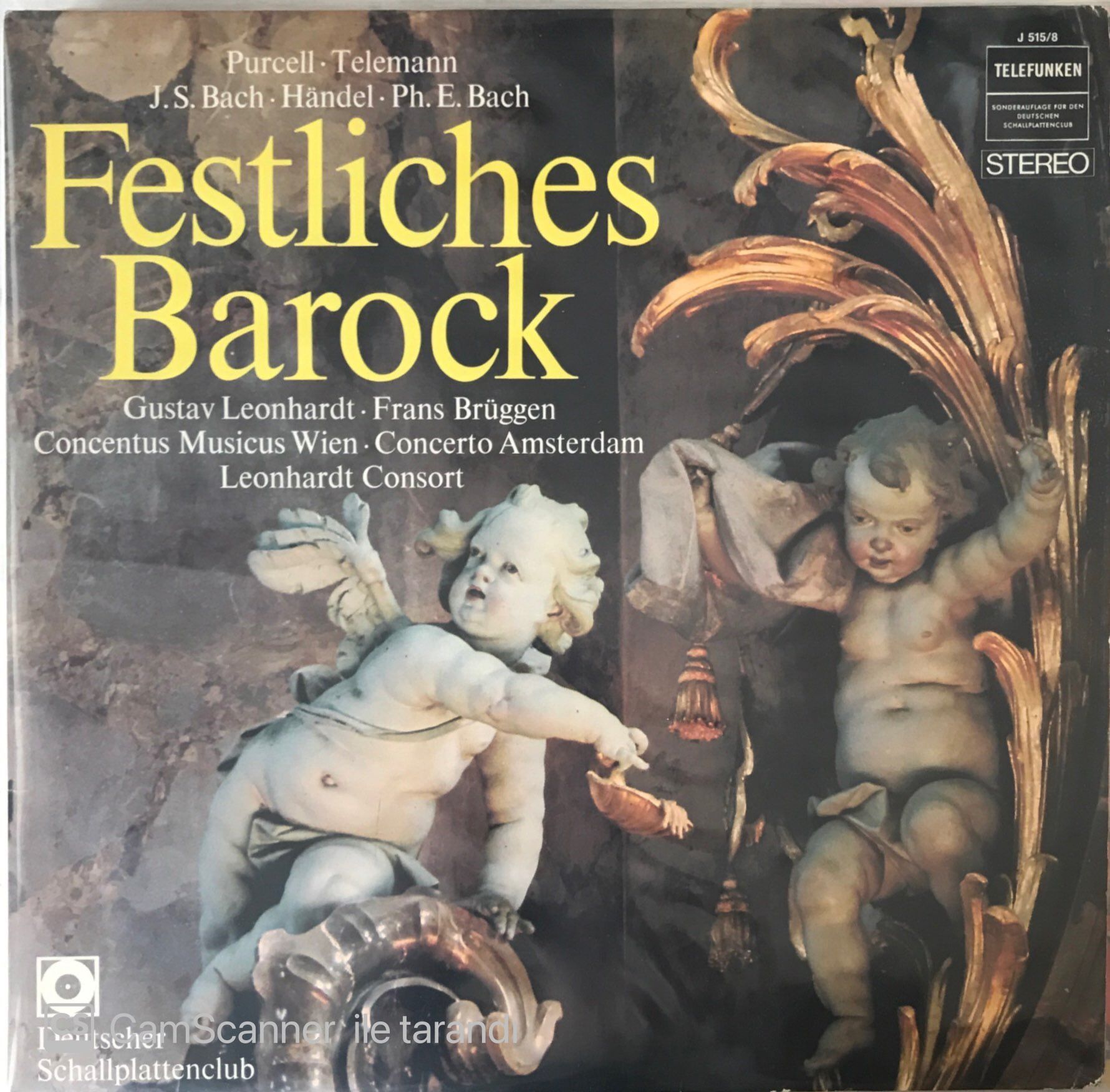 Purcell Telemann J.S. Bach Handel Ph. E. Bach - Festliches Barock Double LP