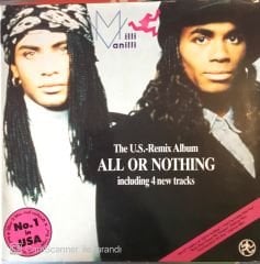 Milli Vanilli The U.S. Remix Album All Or Nothing Including 4 New Tracks LP