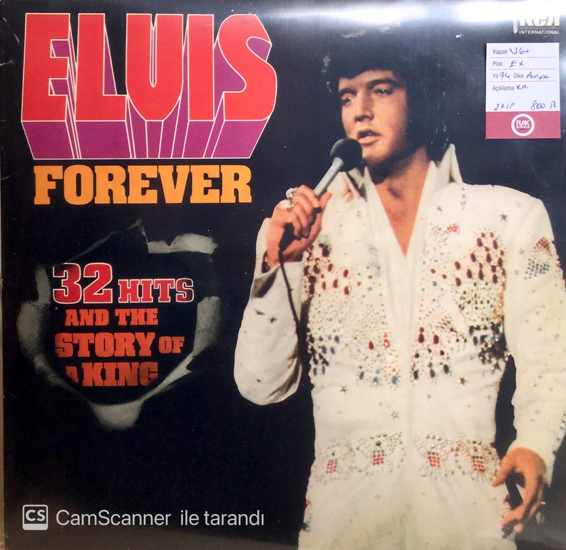 Elvis Forever 32 Hits And The Story Of A King Double LP