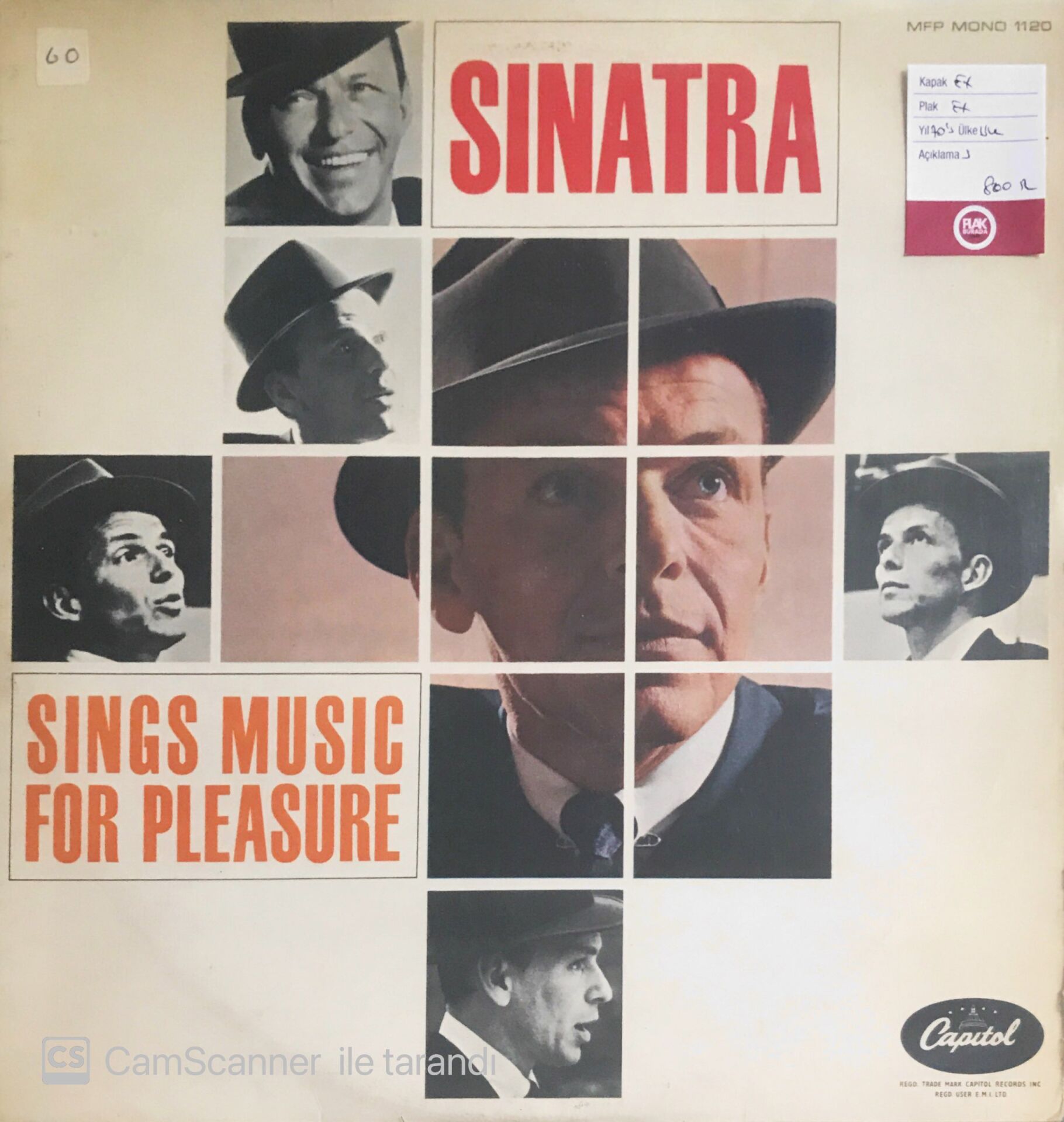 Frank Sinatra - Sings Music For Pleasure - LP
