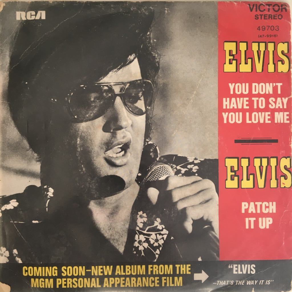 Elvis Presley Patch It Up 45lik