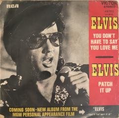Elvis Presley Patch It Up 45lik