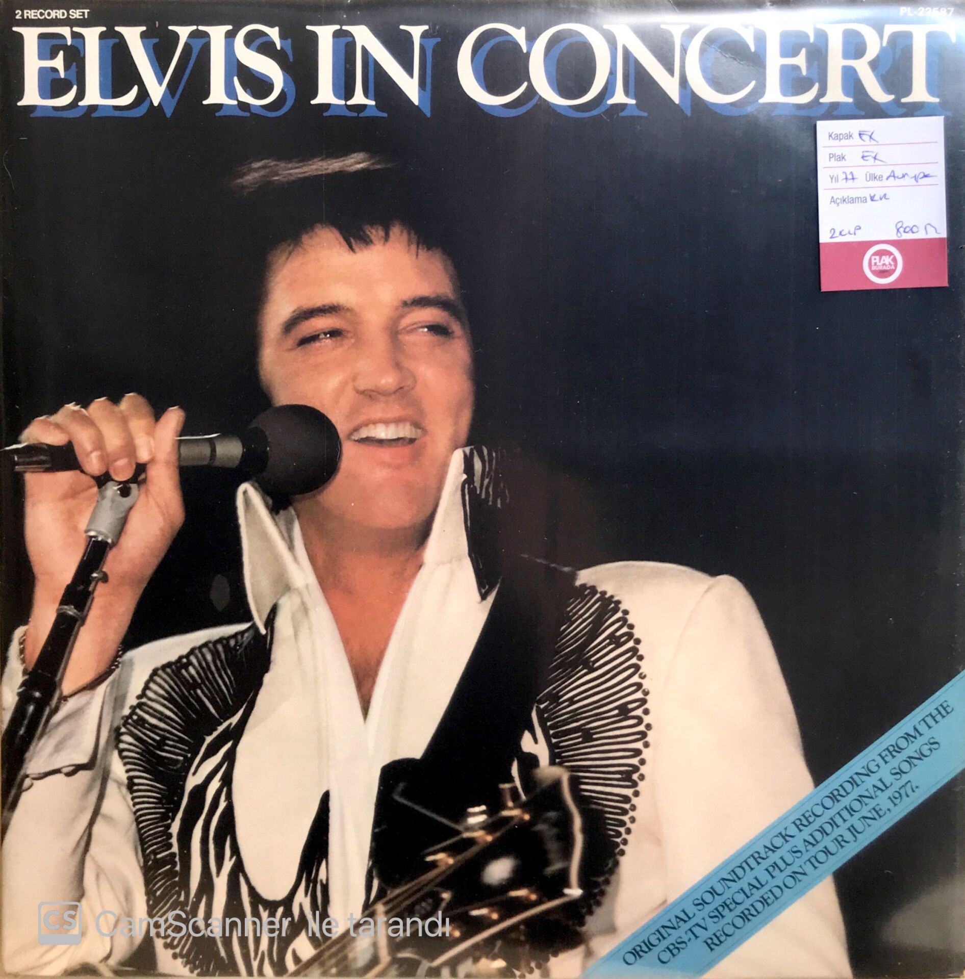 Elvis Presley / Elvis In Concert LP