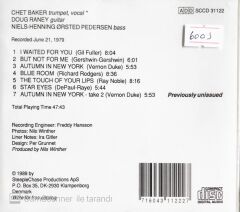 Chet Baker - The Touch Of Your Lips - CD