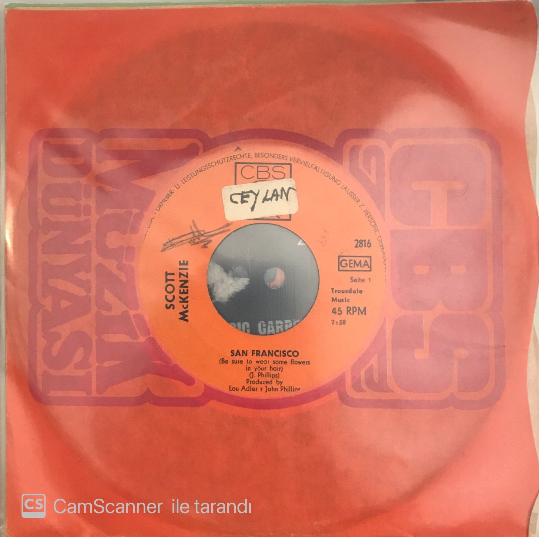 Scott McKenzie San Francisco 45lik