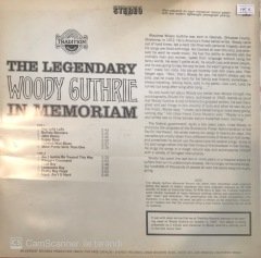 The Legendary Woody Guthrie In Memoriam LP