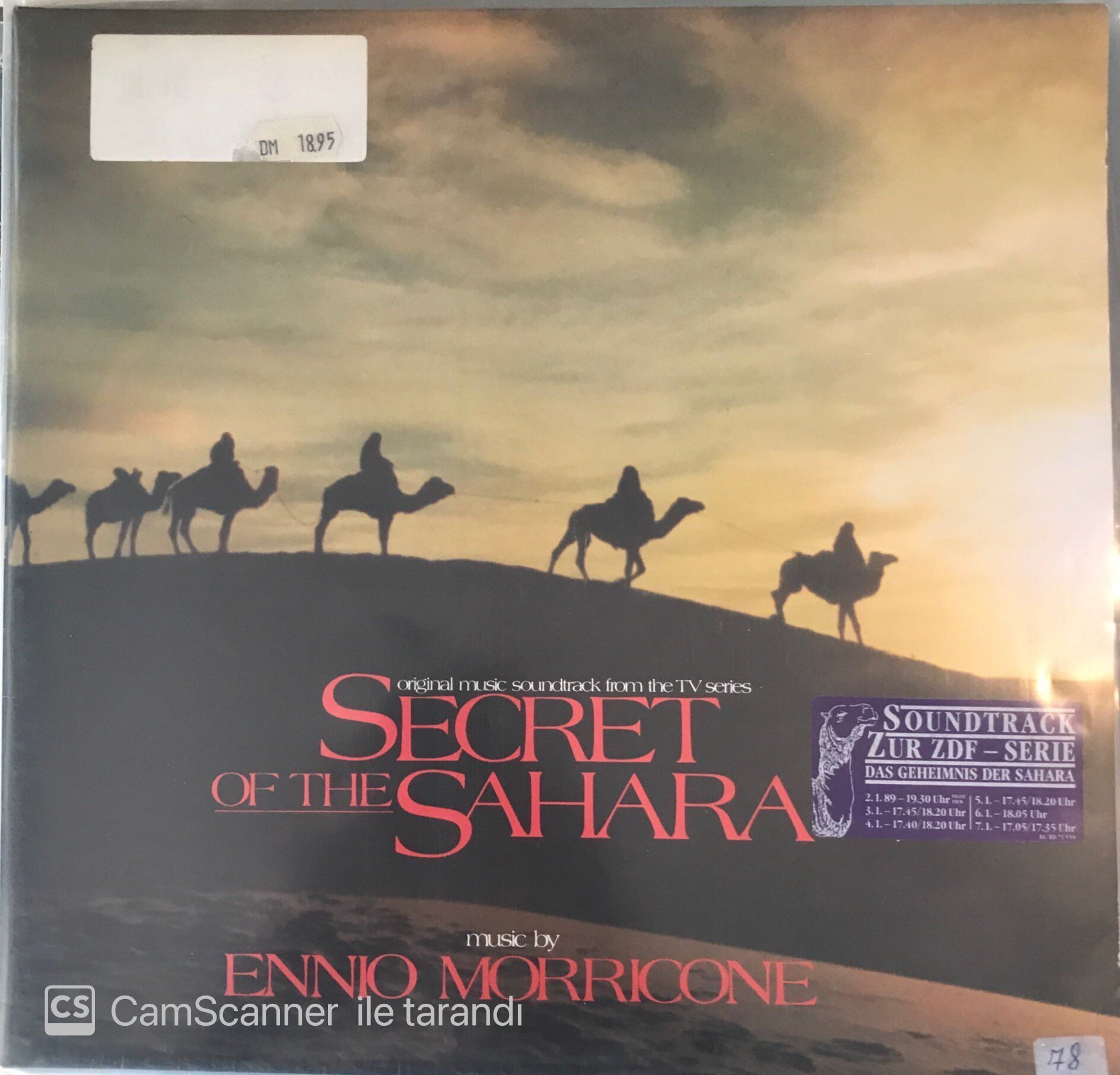 Secret Of The Sahara Soundtrack LP