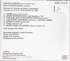Dexter Gordon & Orchestra - More Than You Know - CD