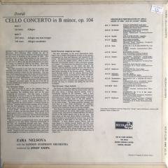 Dvorak Zara Nelsova Cello Concerto LP
