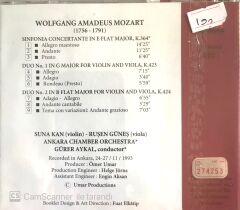 Mozart: Sinfonia Concertante & Two Duos Suna Kan / Ruşen Güneş / Gürer Aykal CD