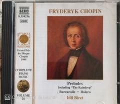 Fryderyk Chopin Preludes İdil Biret Volume 10 CD