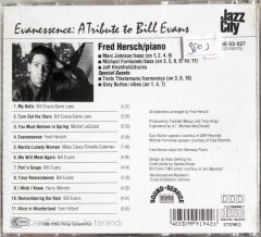 Fred Hersch - Evanescence:  A Tribute To Bill Evans - CD