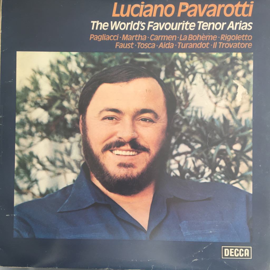 Luciano Pavarotti The World's Favourite Tenor Arias LP