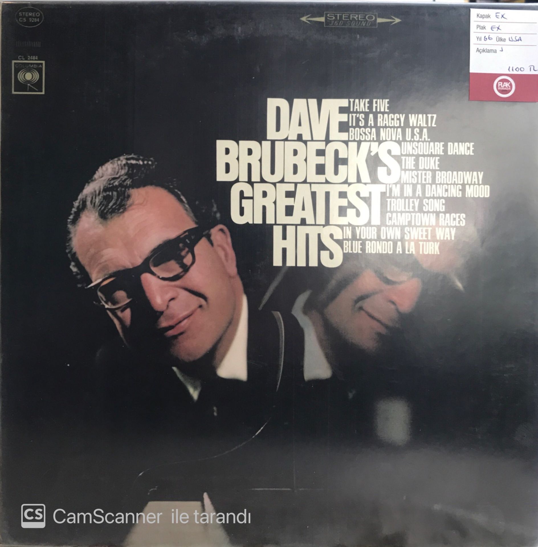 Dave Brubeck's - Greatest Hits LP
