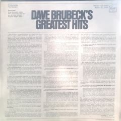 Dave Brubeck's - Greatest Hits LP