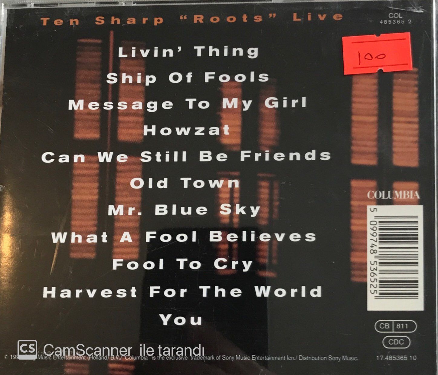 Ten Sharp - Roots Live CD Plak Satın Al