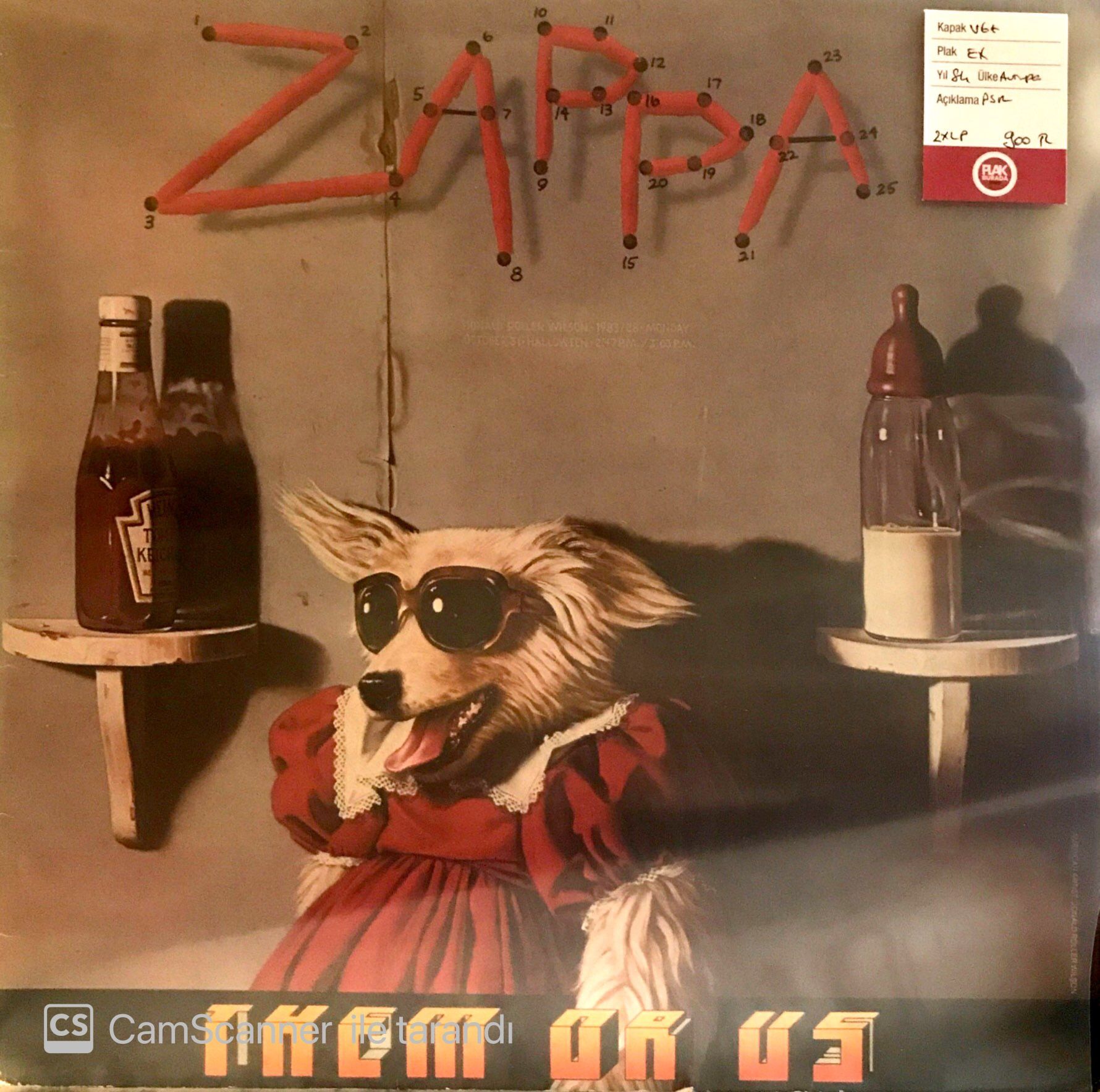 Frank Zappa Them Or Us Double LP