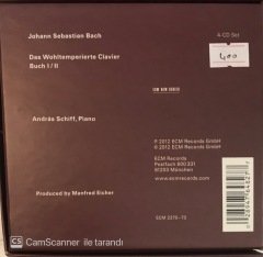 J.S. Bach Andras Schiff Das Wohltemperierte Clavier CD