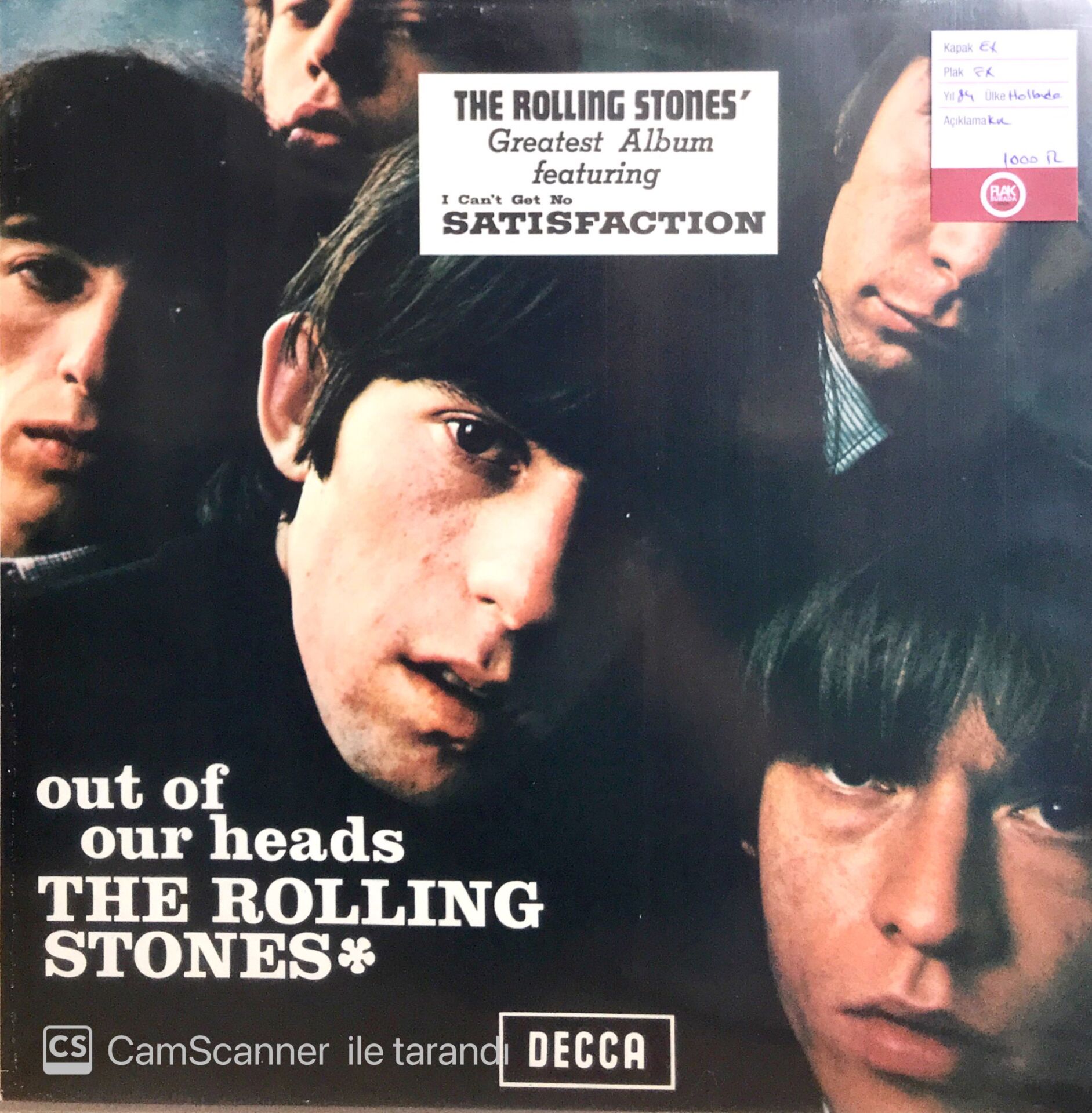 The Rolling Stones Out Of Our Heads LP