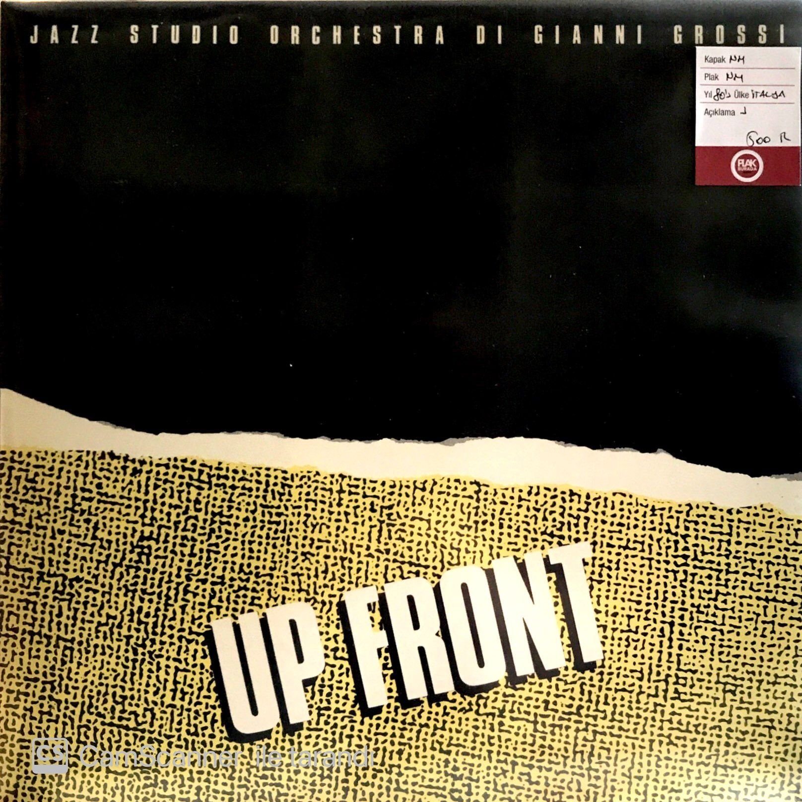 Jazz Studio Orchestra Di Gianni Grossi / Up Front LP