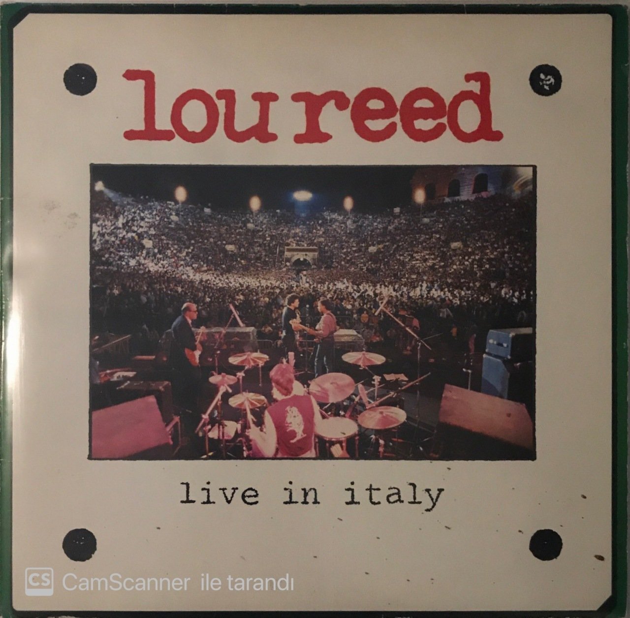Lou Reed Live In Italy Double LP