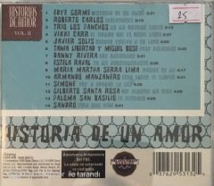 Historias De Amor Vol II CD