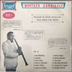 Turkey - Folklor Ve Oyun Havaları - Mustafa Kandıralı LP