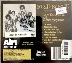 Rose Royce / Greatest Hits - Live / Love Don't Live Here Anymore CD