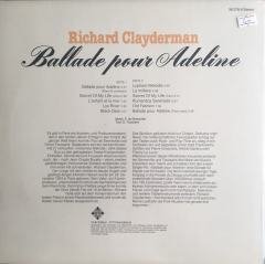 Richard Clayderman Ballade Pur Adeline LP