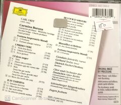 Carl Orff - Carmına Burana CD
