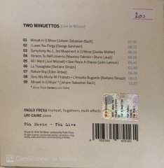 Paolo Fresu & Uri Caine Two Minuettos Live In Milano CD