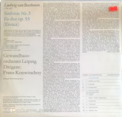 Ludwig Van Beethoven Gesamtausgabe - Sinfonie Nr. 3 Es-dur op. 55 (Eroica) LP
