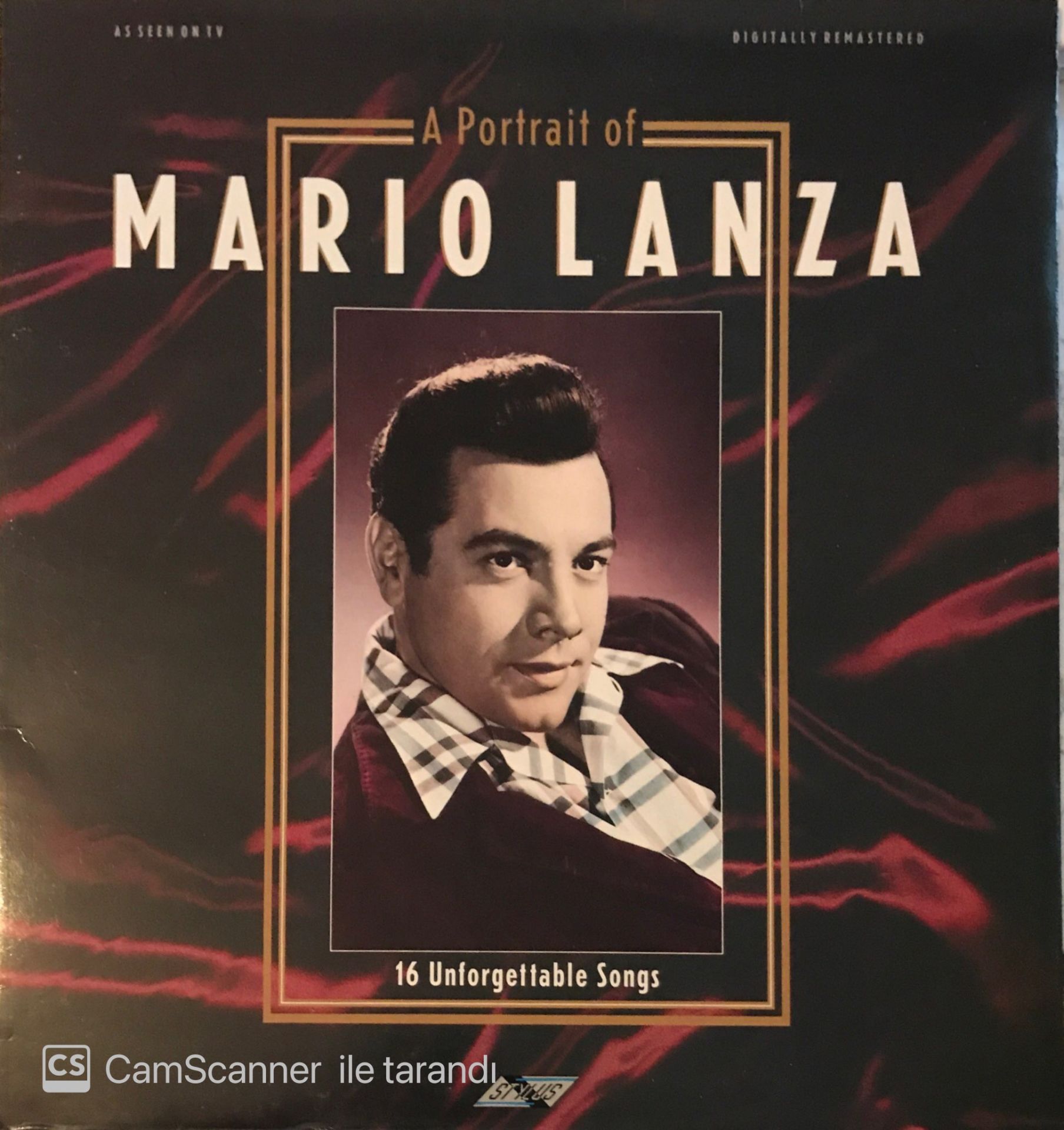A Portrait Of Mario Lanza 16 Unforgettable Songs LP
