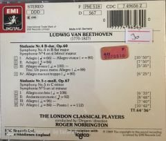 Beethoven : Symhonıes Nos:4 & 5 Norrıngton CD