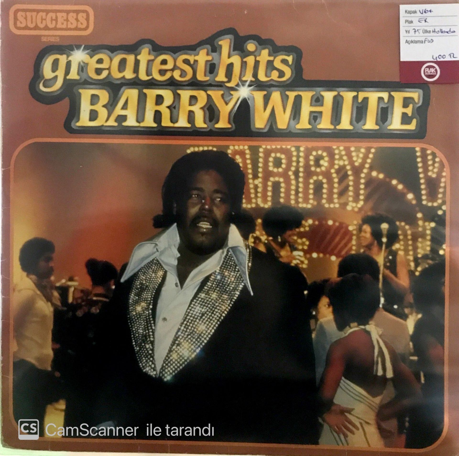 Barry White Greatest Hits LP