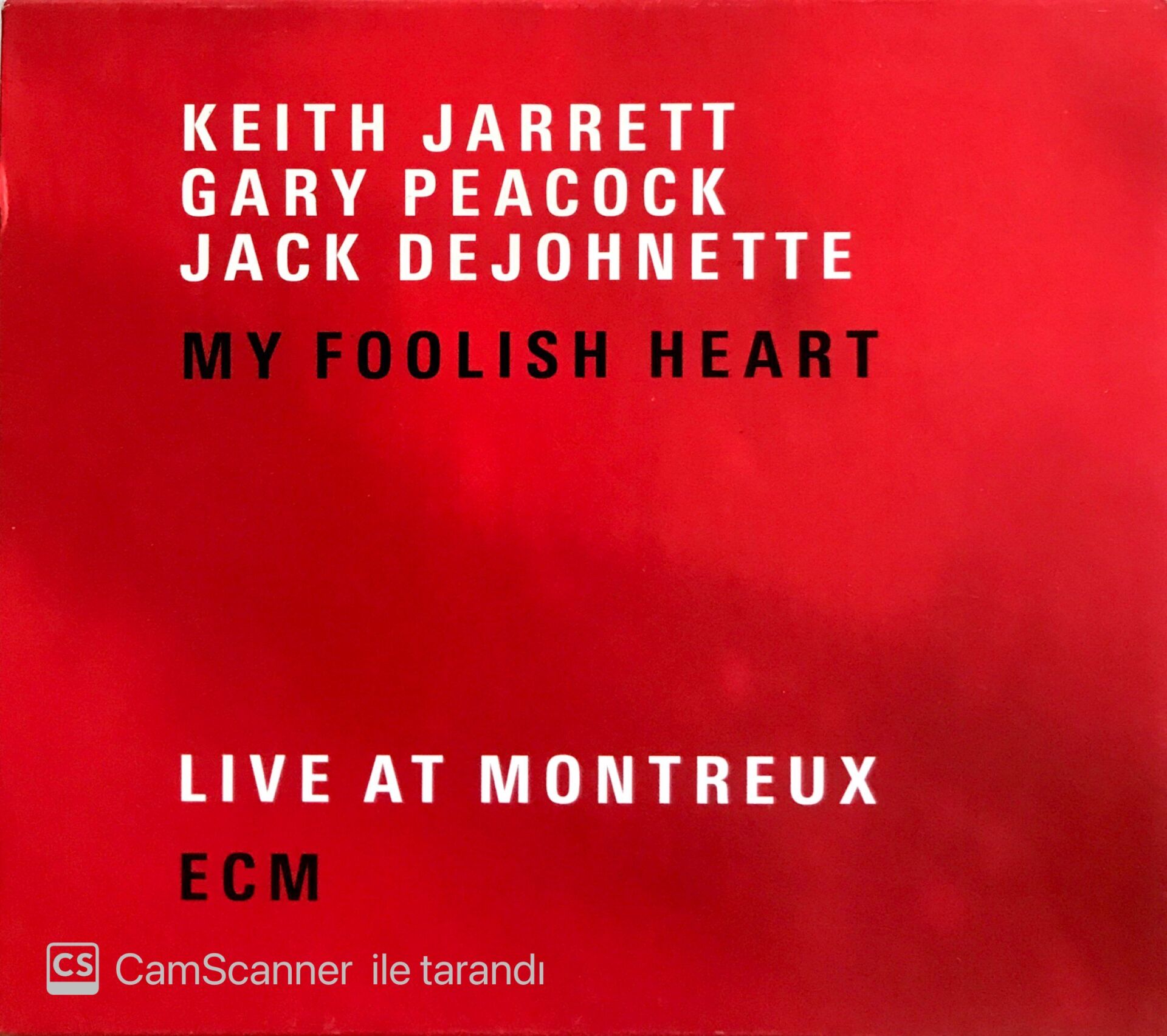 Keith Jarrett / Gary Peacock / Jack Dejohnette - My Foolish Heart CD