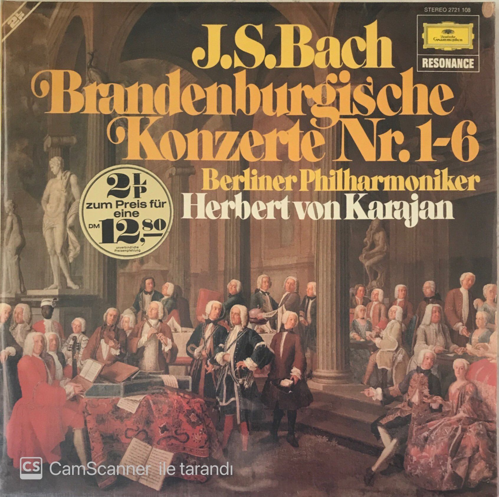 J.S. Bach Herbert Von Karajan Brandenburgische Konzerte Nr.1-6 Double LP