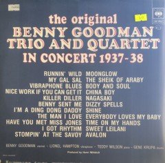 The Original Benny Goodman Trio and Quartet In Concert 1937-38 Double LP