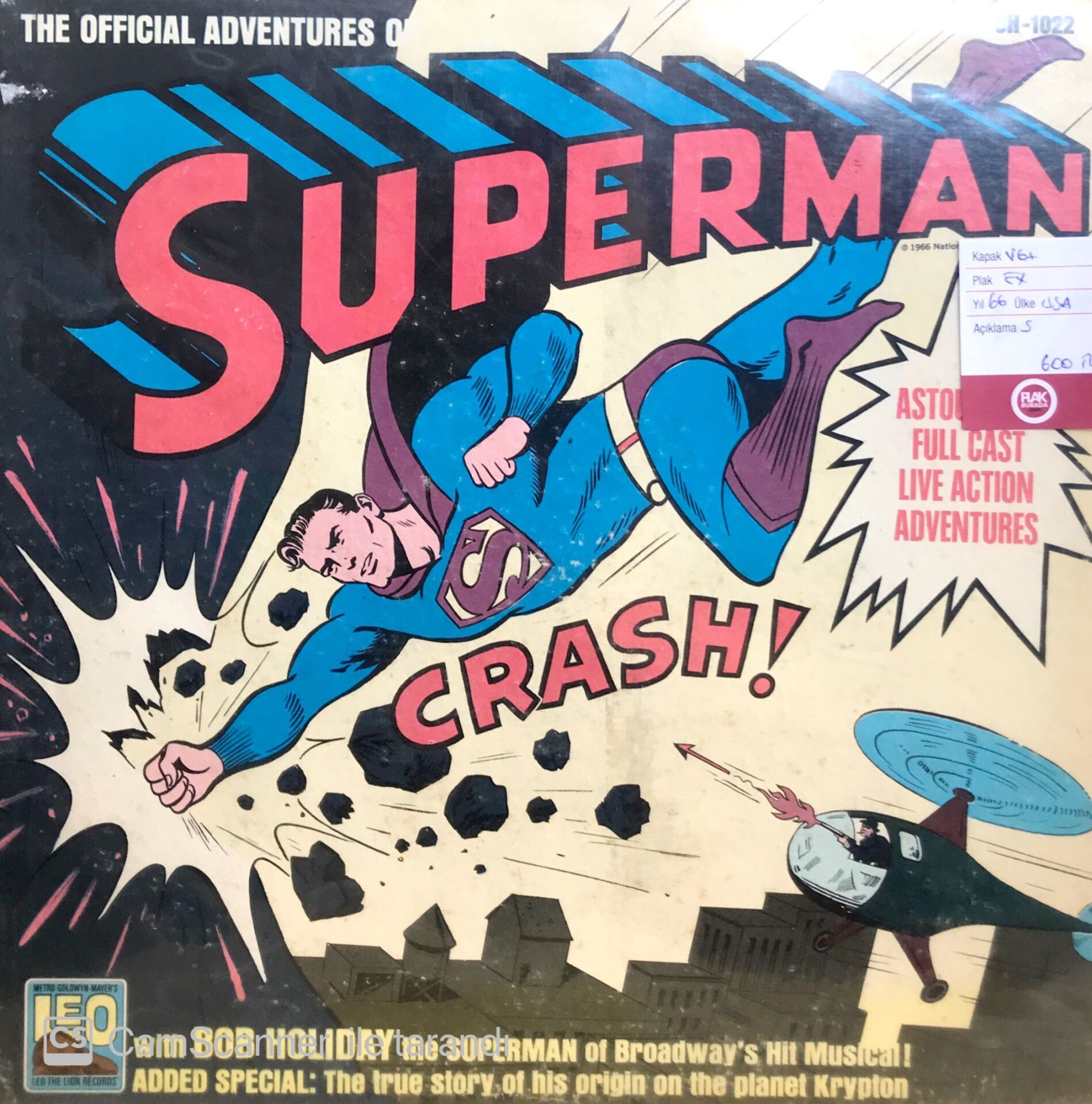 The Offical Adventures Of Superman LP